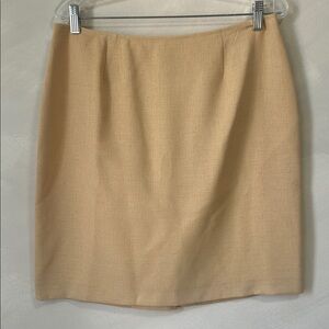 Vintage butter yellow pencil skirt size M